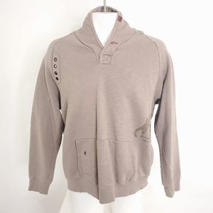 Mambosok Graphic Pull Over Sweatshirt Tan